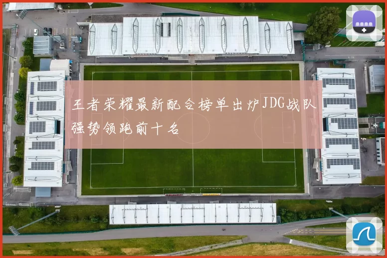 王者荣耀最新配合榜单出炉JDG战队强势领跑前十名